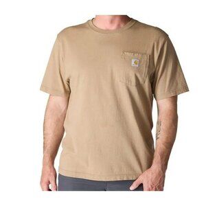 Carhartt Men's 3XLT Loose Fit Heavyweight Short-Sleeve Pocket T-Shirt K87 Desert